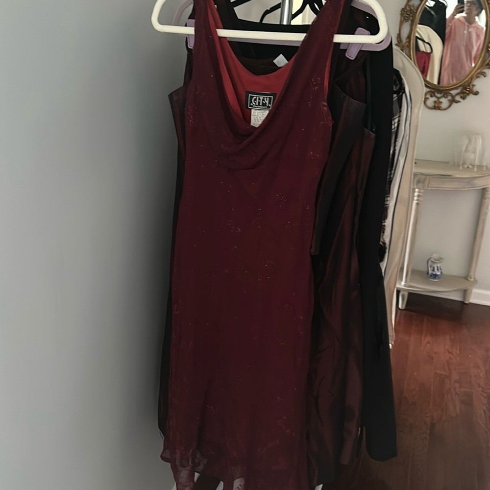 City triangle size 11/12 cocktail dress maroon